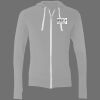 Sofspun® Full-Zip Hooded Long Sleeve T-Shirt Thumbnail