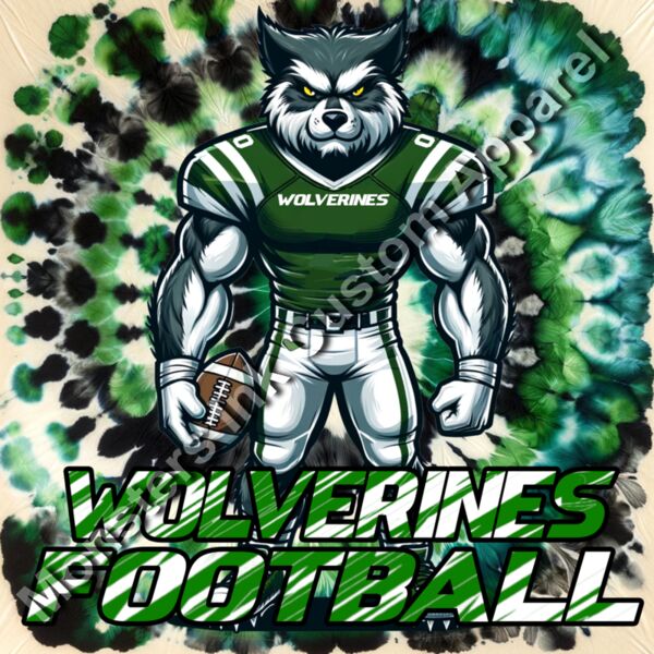 Wolverine Football Tye Dye Thumbnail
