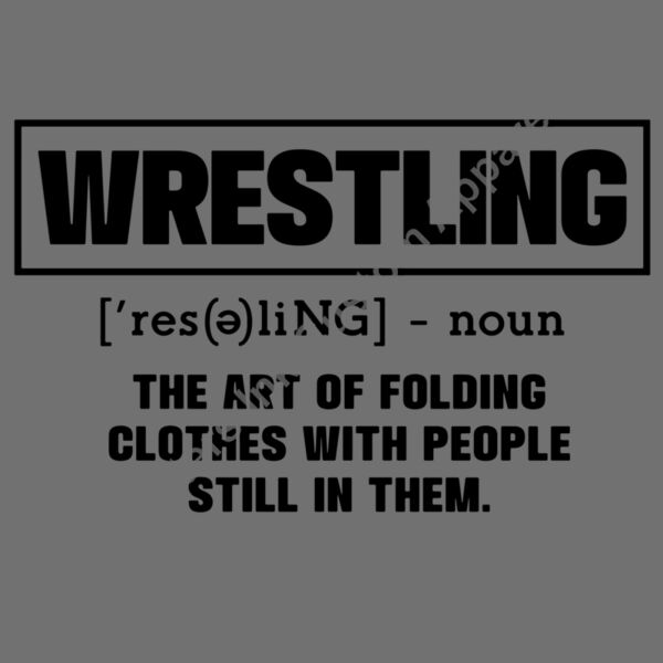 Wrestling is folding clothes Thumbnail
