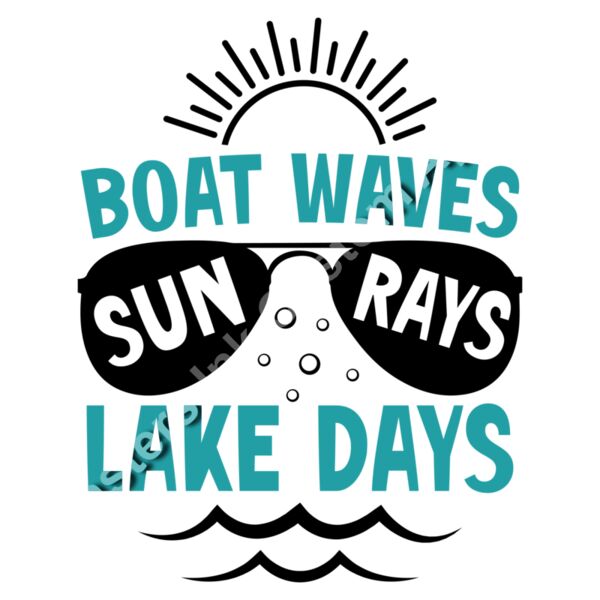 Boat Waves Sun Rays Thumbnail
