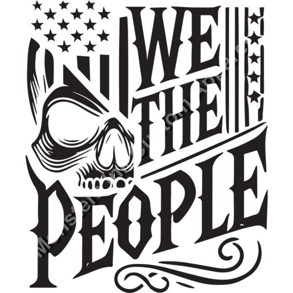 We the People in Flag with Skull Thumbnail