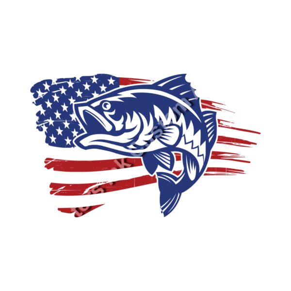 Bass Fishing Flag Thumbnail