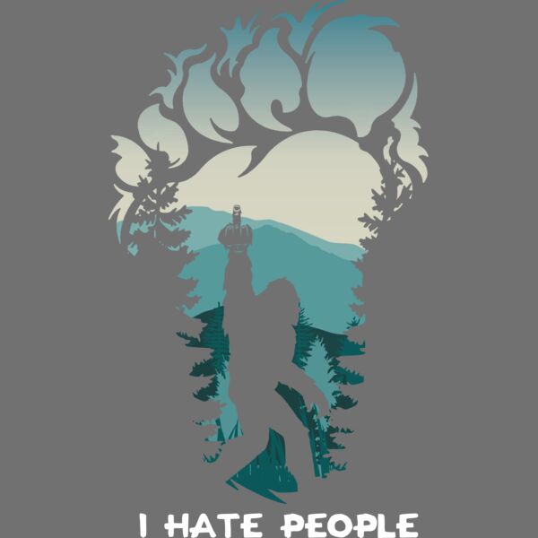 I hate people in foot print Thumbnail