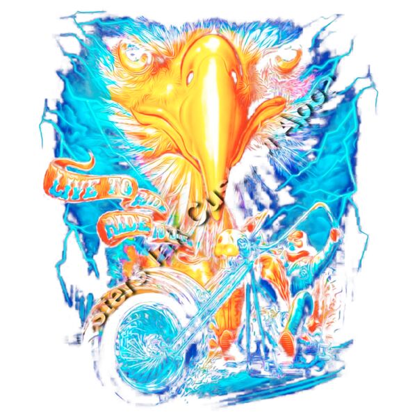 Motorcycle and Eagle Thumbnail