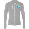 Sofspun® Full-Zip Hooded Long Sleeve T-Shirt Thumbnail