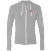 Sofspun® Full-Zip Hooded Long Sleeve T-Shirt Thumbnail