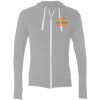 Sofspun® Full-Zip Hooded Long Sleeve T-Shirt Thumbnail