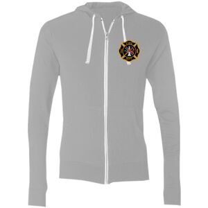 Sofspun® Full-Zip Hooded Long Sleeve T-Shirt Thumbnail