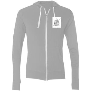Sofspun® Full-Zip Hooded Long Sleeve T-Shirt Thumbnail